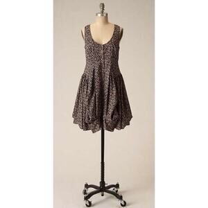 Anthropologie Maeve Y2K Alyssum Ditsy Floral Bustled Laganlook Dress SZ 12